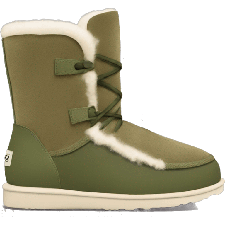 Khaki green Ugg boots emoji