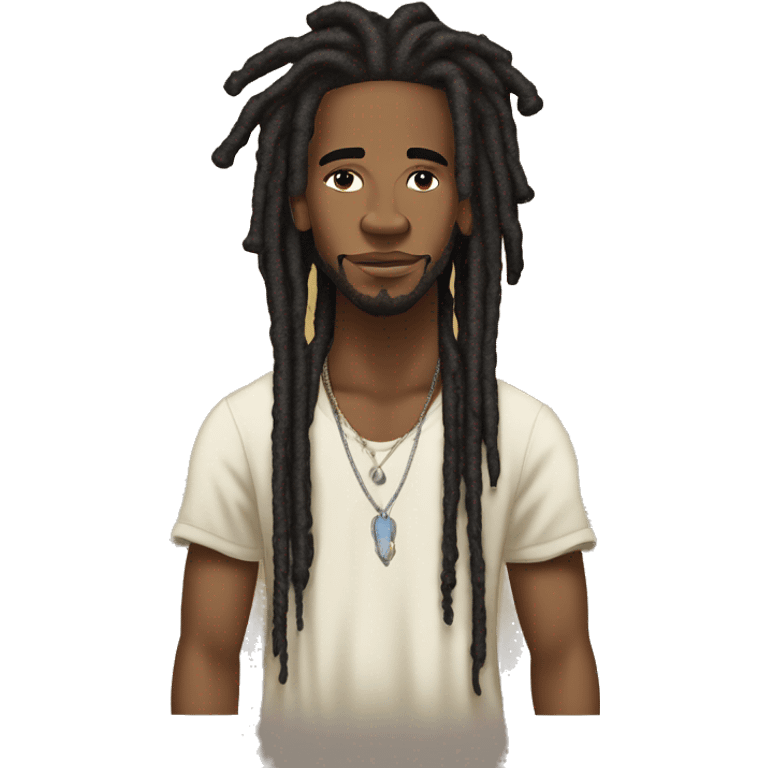 Khalif Malik Ibn Shaman Brown A.K.A. Swaee Lee with dreads emoji