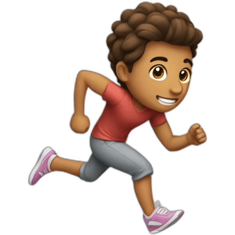 Running from the side in casual attire emoji