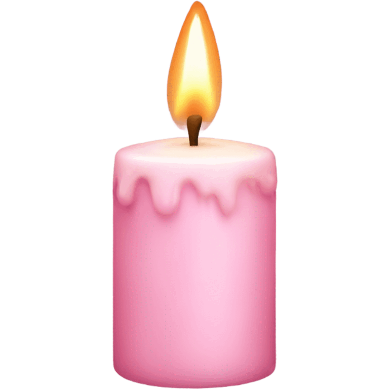 light pink candle emoji