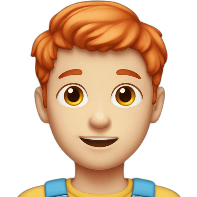 small red head boy with braces emoji