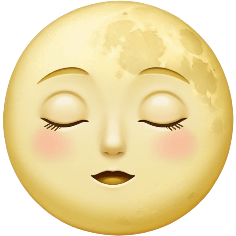 sleepy moon emoji