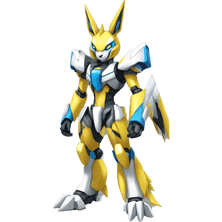 Renamon-Zeraora-Medabot-Mecha full body emoji