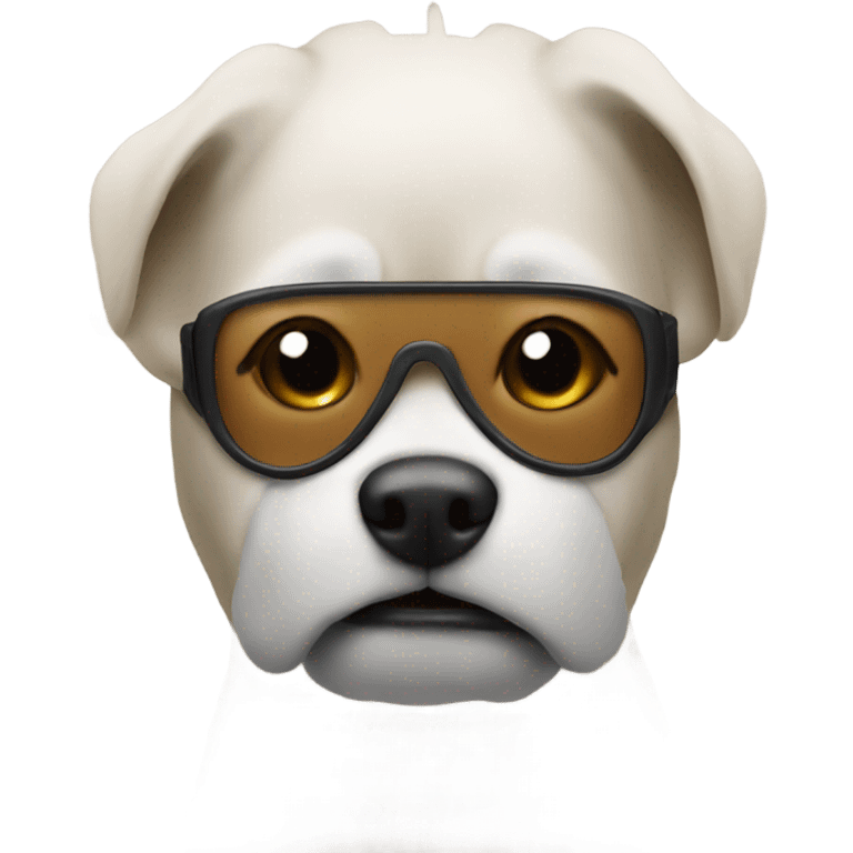 Dog with ski mask  emoji