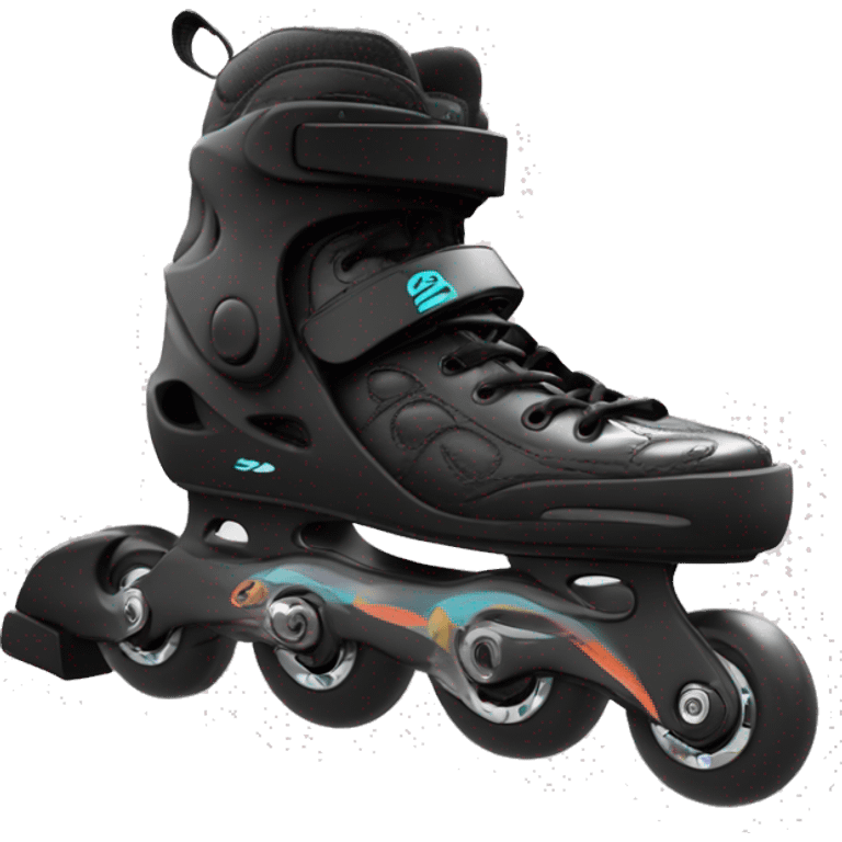 a black rollerblade inline skate, the model called "TWISTER XT" emoji