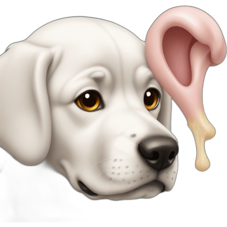 dog's ear cleaning emoji