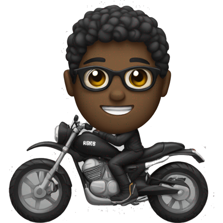 Moto negra emoji