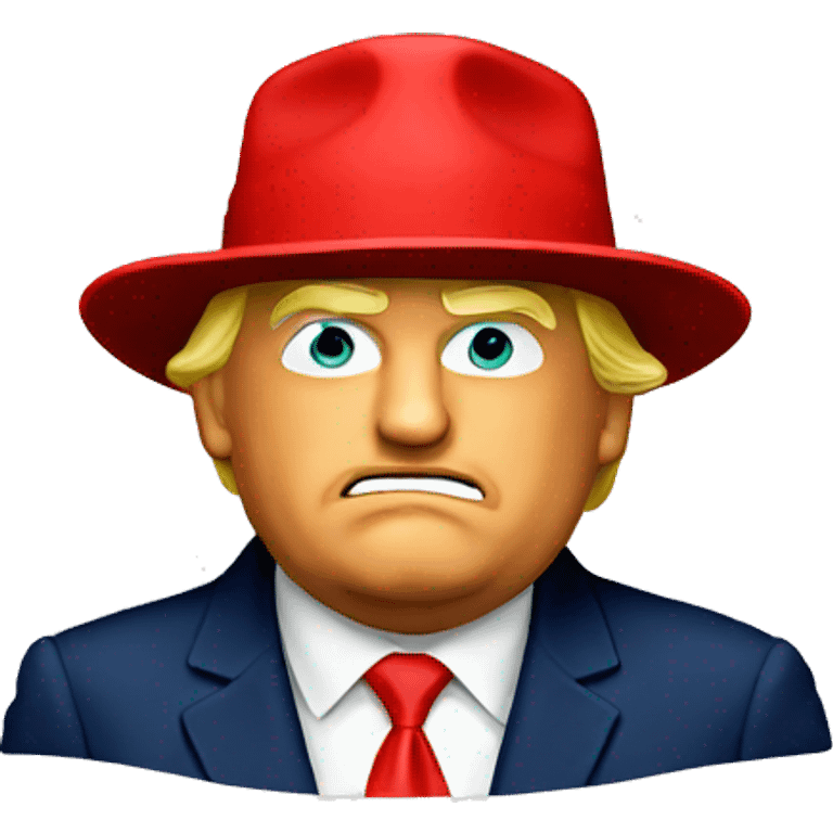 trump with hat emoji