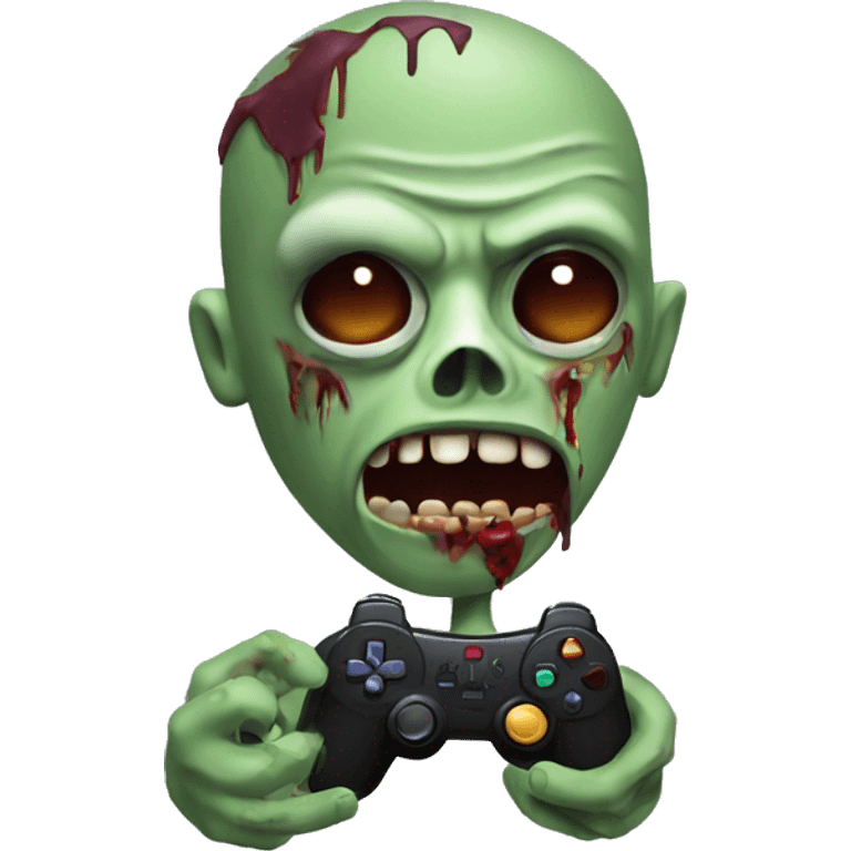 Zombie with gamepad  emoji