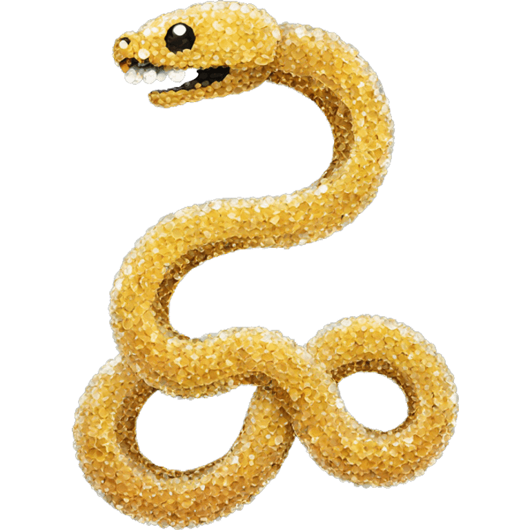 Snake made of crystals emoji