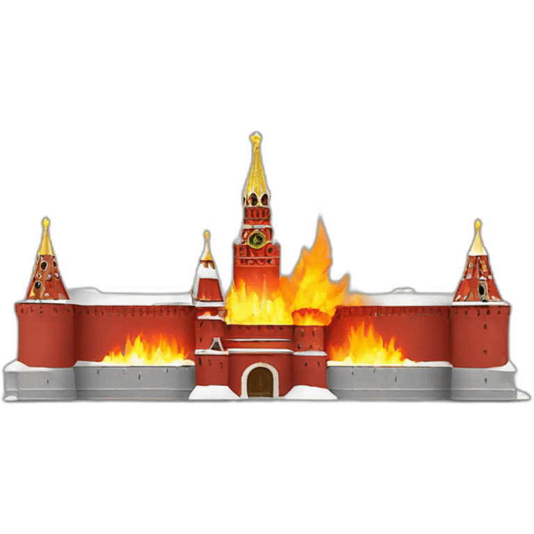 moscow kremlin on fire emoji