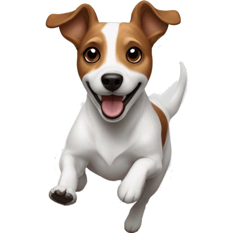 Jack Russell dog running emoji