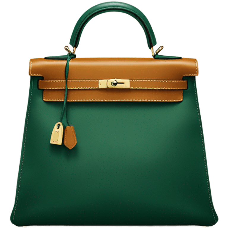 Hermes Kelly dark green emoji