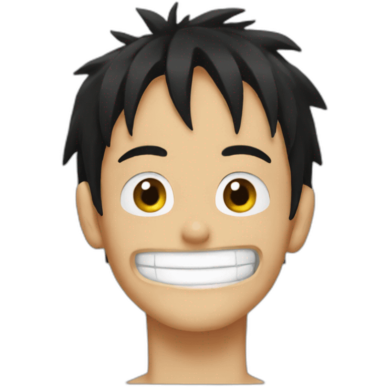 luffy without his hat on emoji