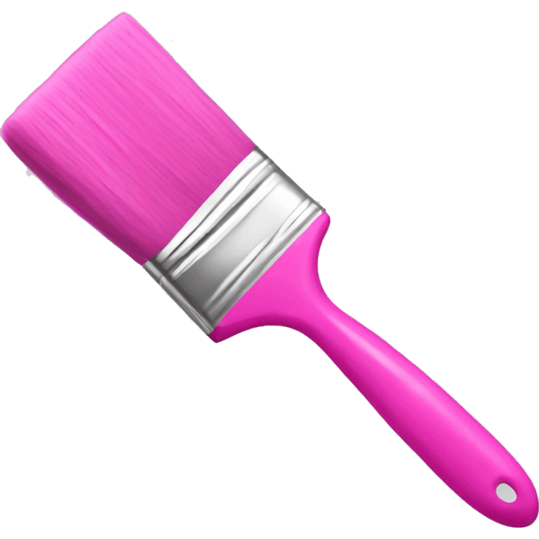 Pink paint brush  emoji