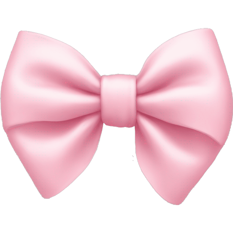 Pastel pink bow emoji