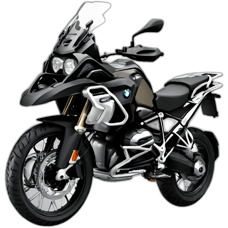 moto bmw r1250gs triple black emoji