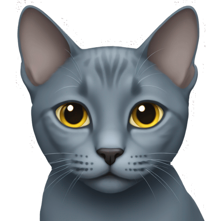 Russian blue cat emoji