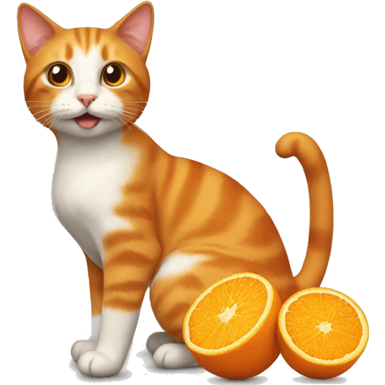 orange feuit cat emoji