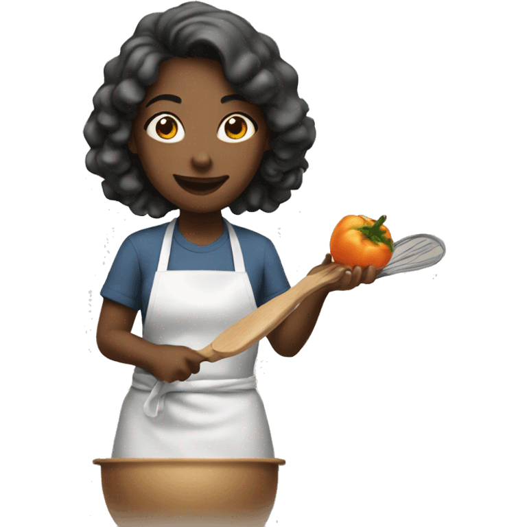 Girl cooking emoji