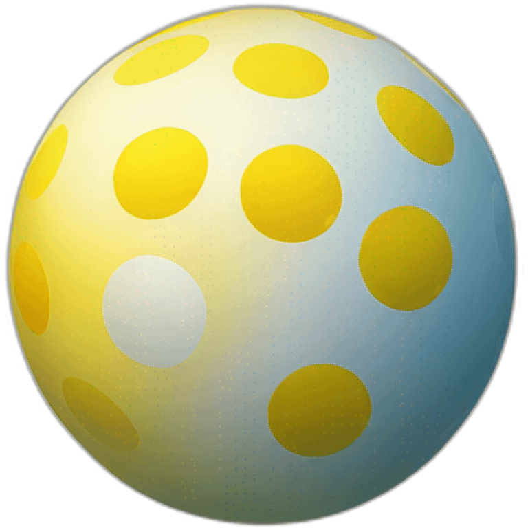 gradient ball yellow emoji