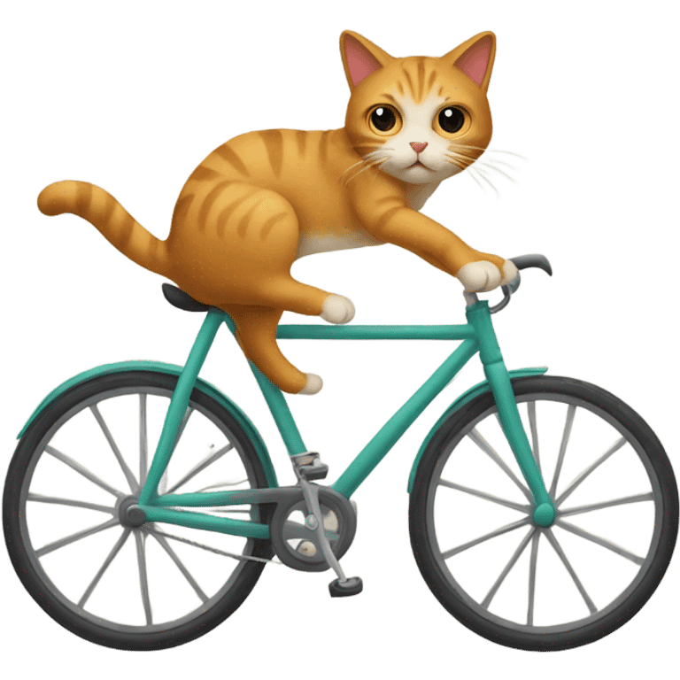 Cat on a bike emoji