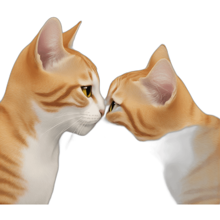 Cats kiss emoji