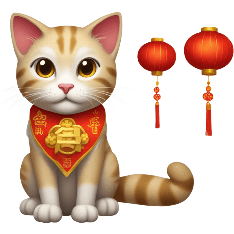 Chinese Lunar New Year Cat emoji