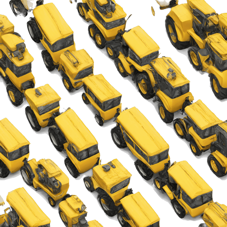 tractor motor yellow emoji