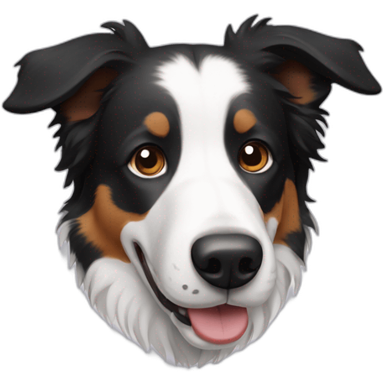 Border collie dog emoji