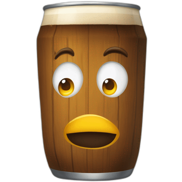 Omer qui bois une bière emoji