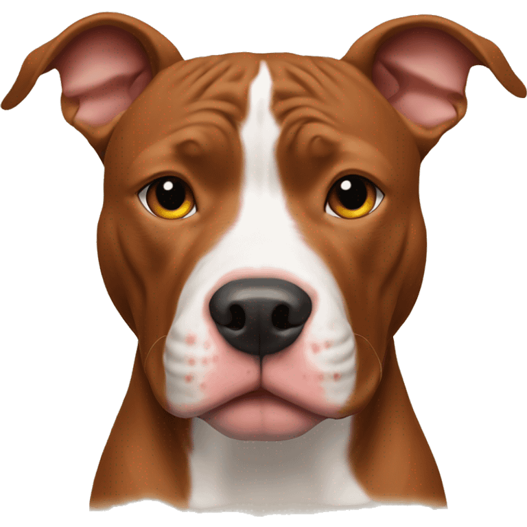 Red nose pitbull  emoji