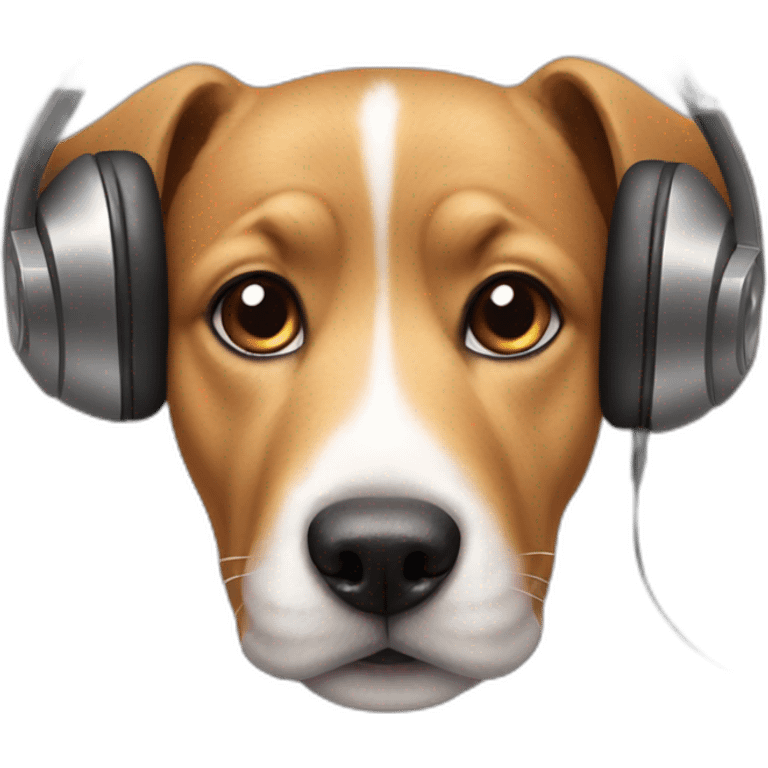 dog with headphones emoji