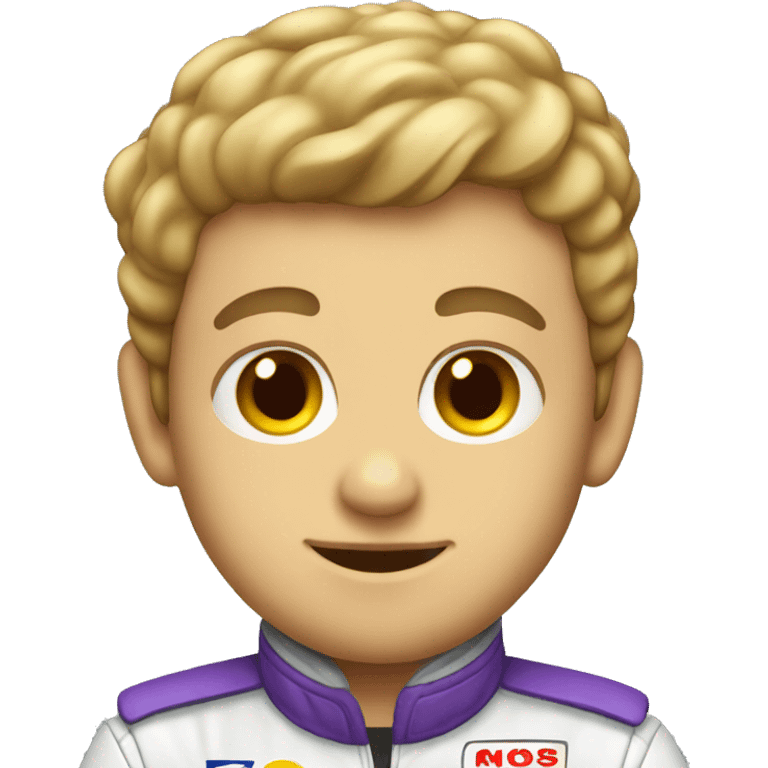 Race car driver emoji