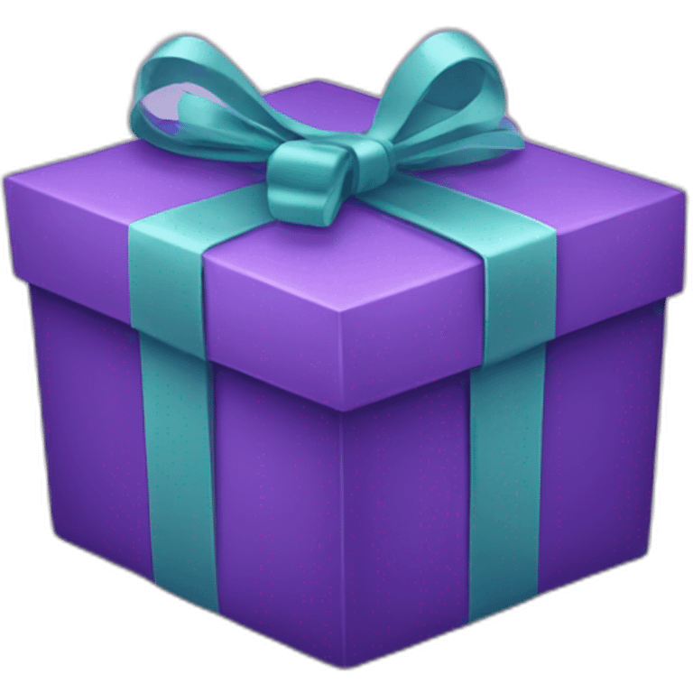 a purple gift box emoji