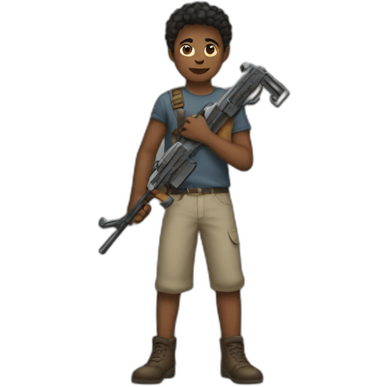 Valut boy with weapons emoji