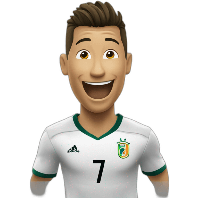 Christiani ronaldo doing his célébration  emoji