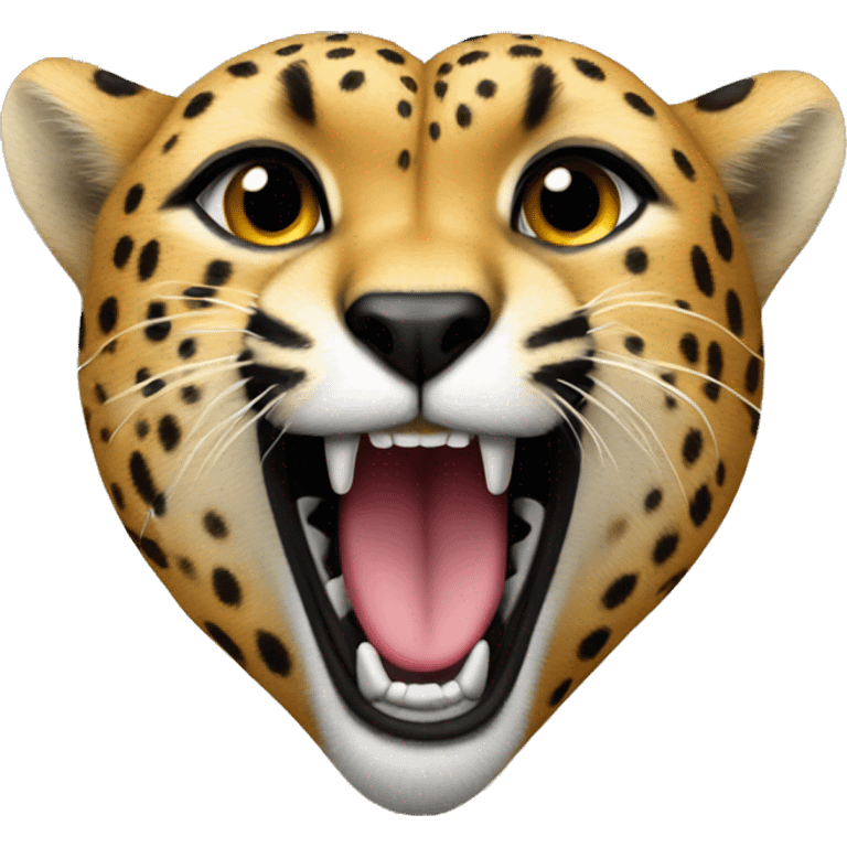 Cheetah heart emoji