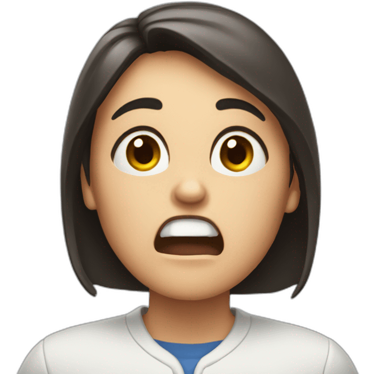 Angry Paula yelling at tablets emoji