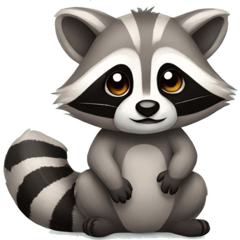 Cuddly raccoon emoji