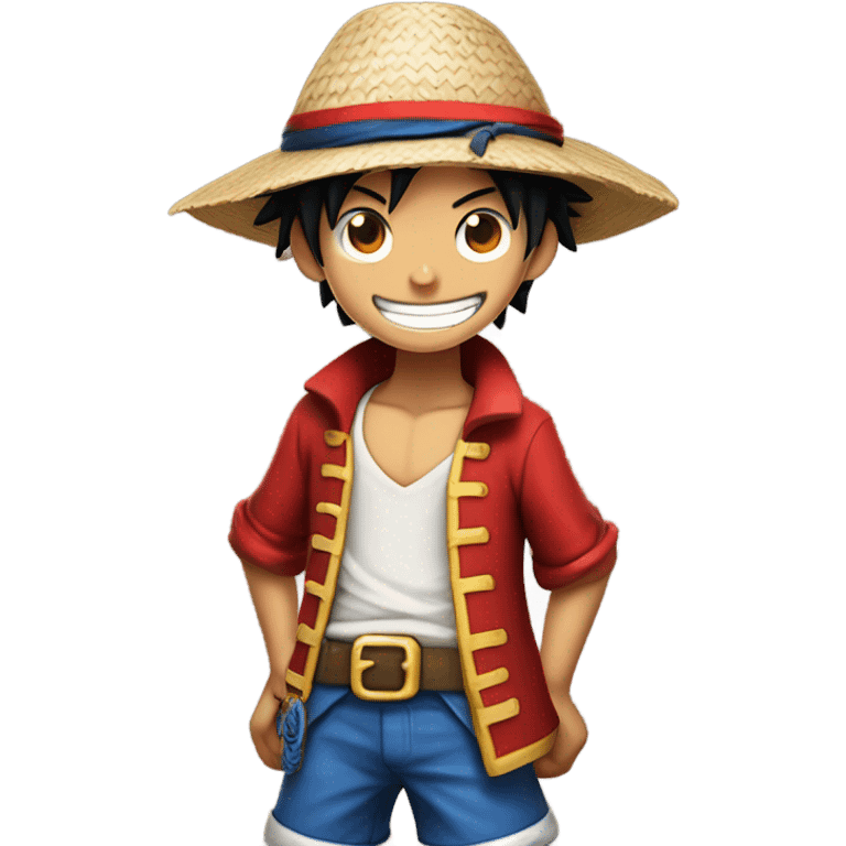 Luffy from the anime one peice emoji