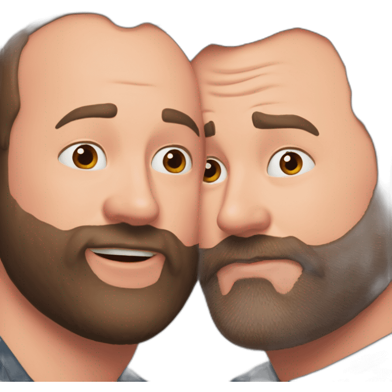 tom segura kissing bert kreischer emoji