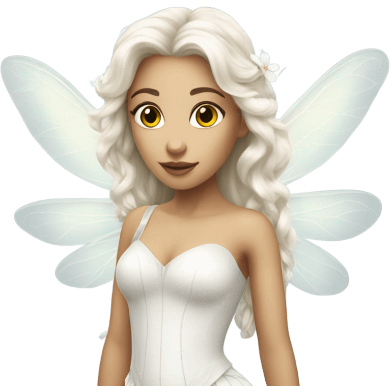 beautiful white fairy emoji