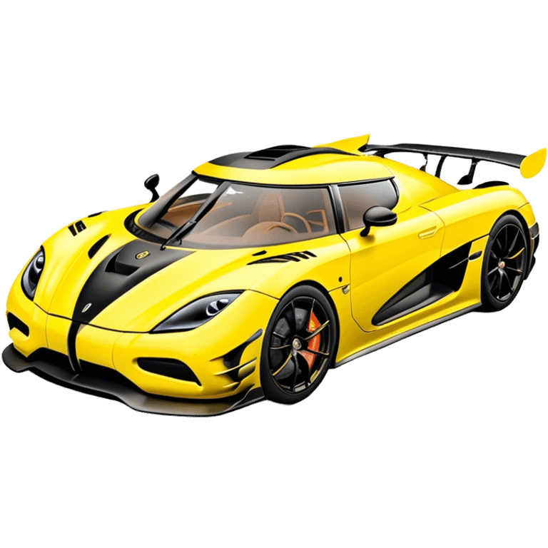 Koenigsegg Agera RS - Koenigsegg (Model Year: 2020) (Iconic colour: Yellow) emoji