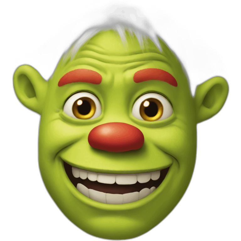 shrek clown emoji