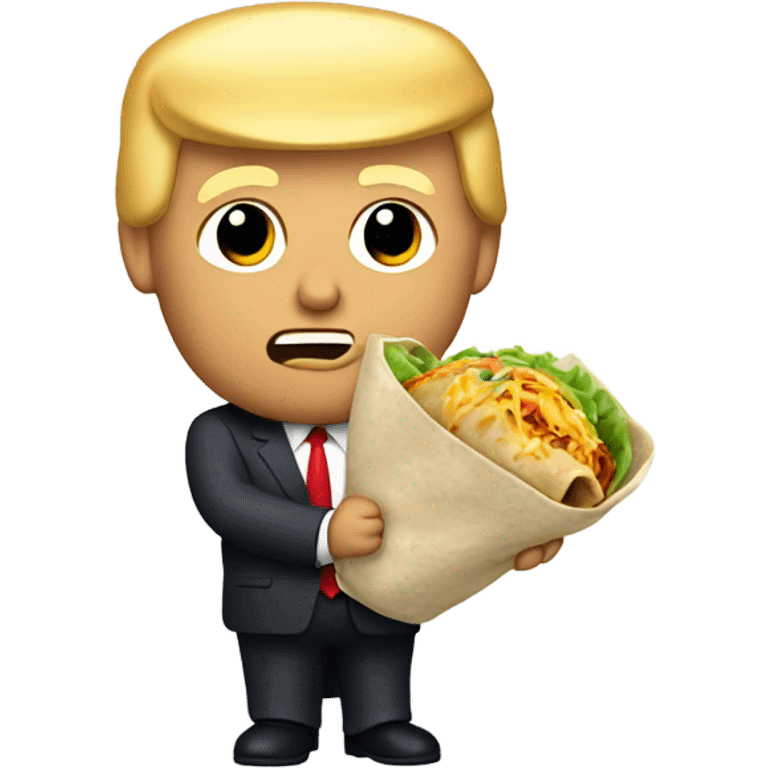 Donald trump with burrito emoji