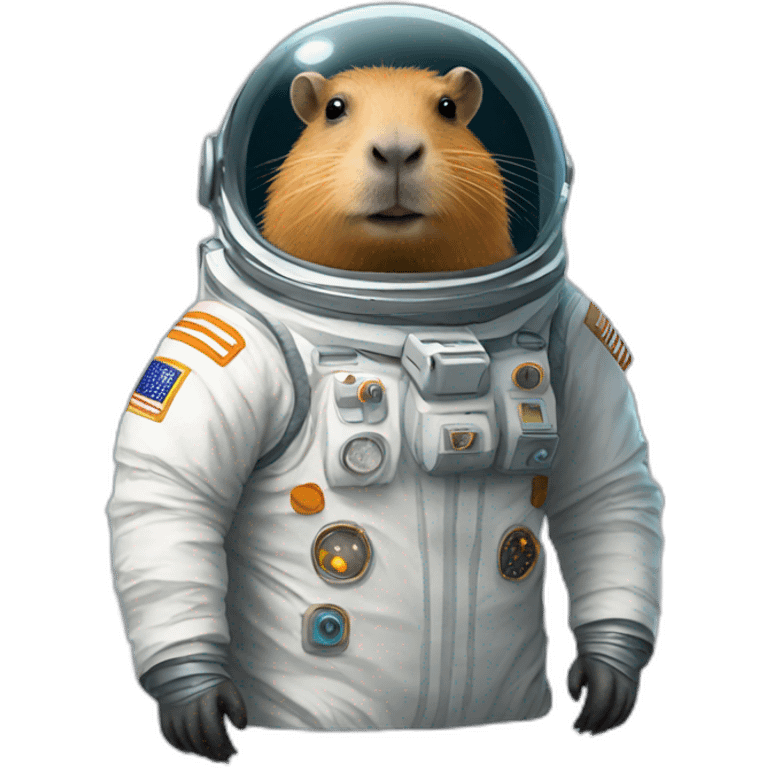 capybara in a spacesuit emoji