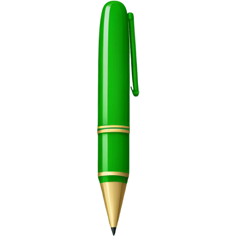 a green pen emoji