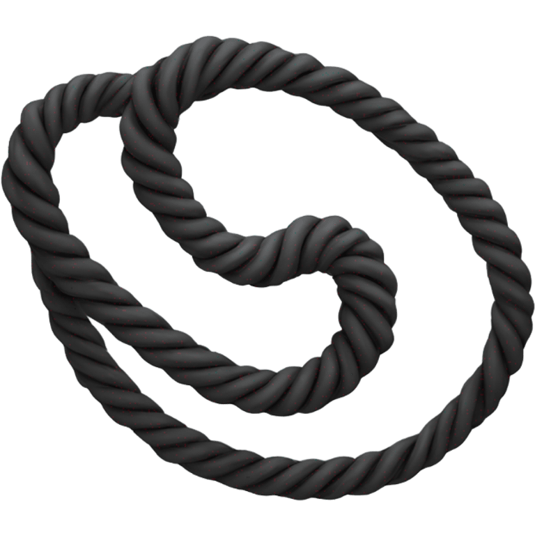 spinning rope, black, spiral emoji