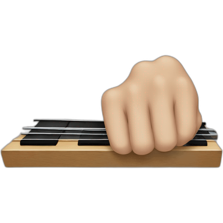 Hand on a fingerboard  emoji